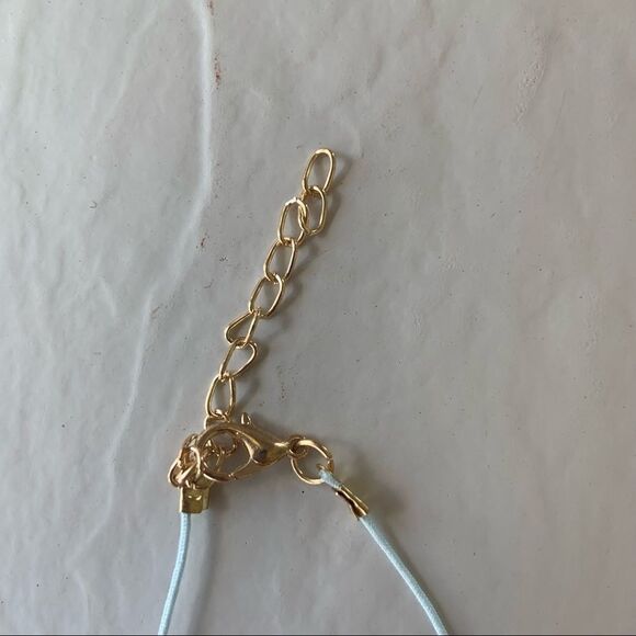 𝅺Aqua/Gray/White/Gold Boho Bracelets Set of 4 - Picture 12 of 12